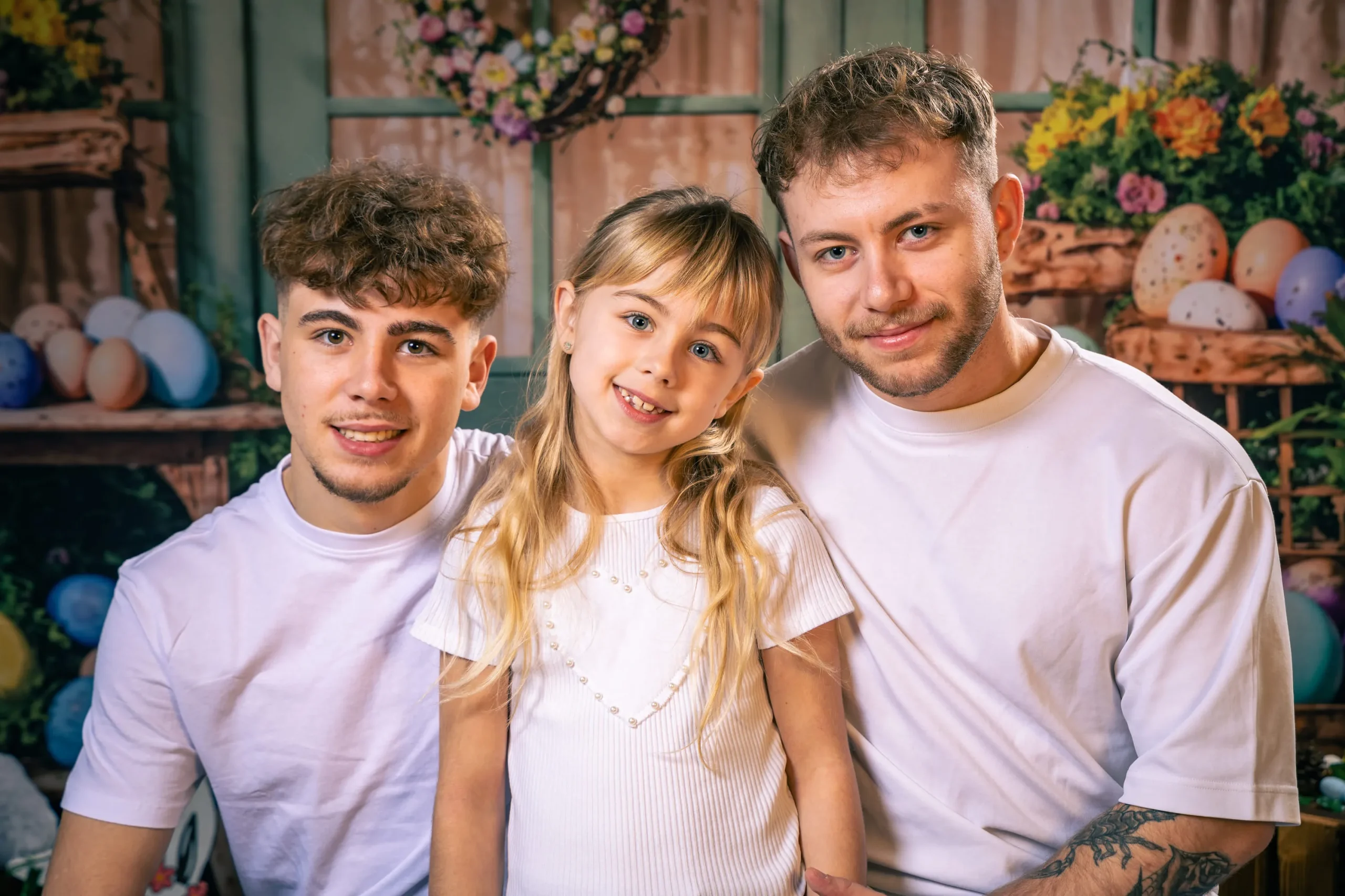 photo portrait de trois enfants