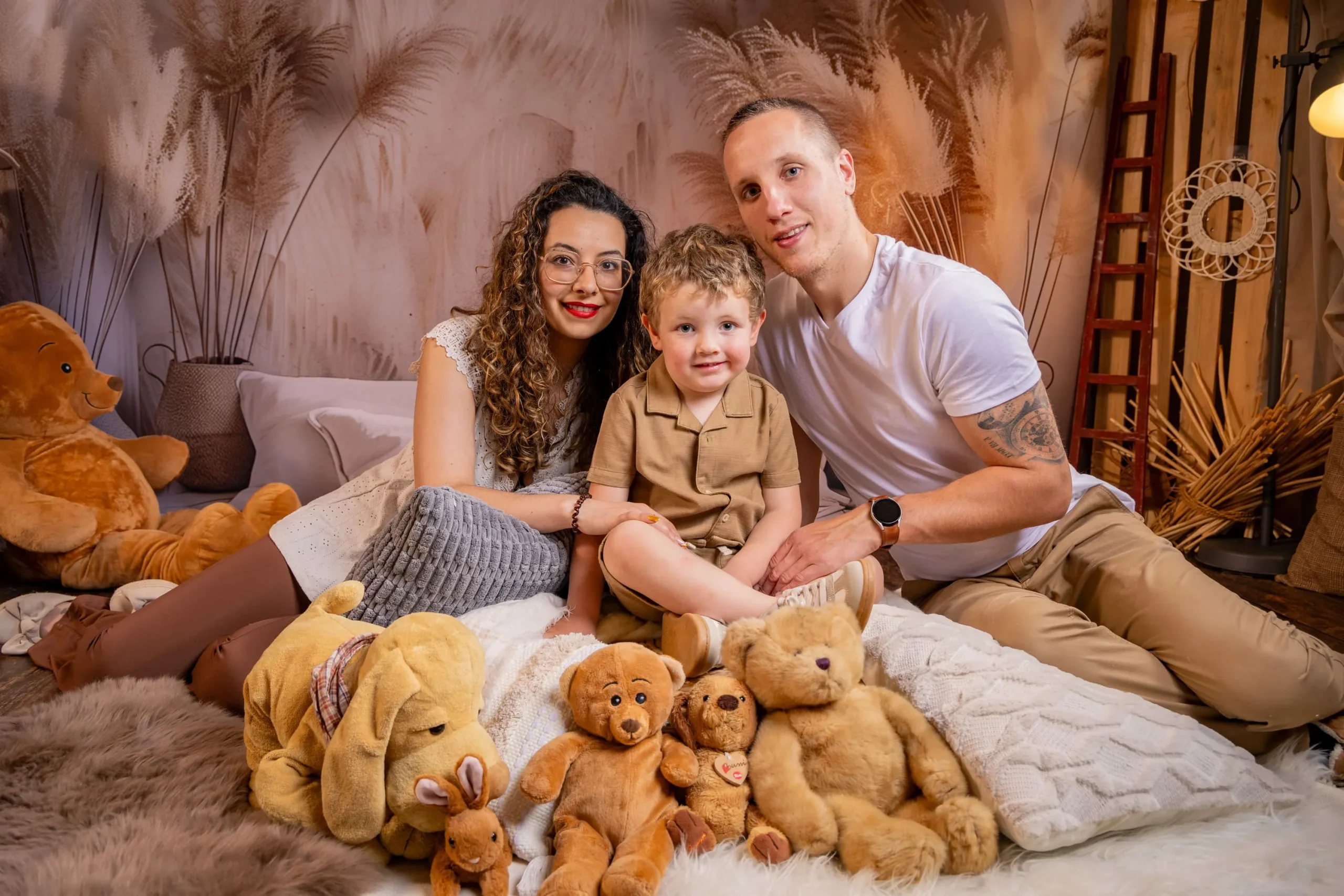 Portrait de parents avec leur enfant
